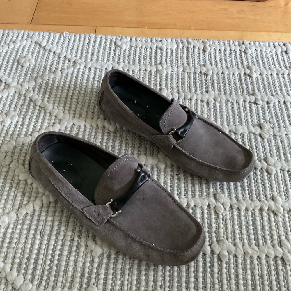 Salvatore Ferragamo Men's Taupe Loafers